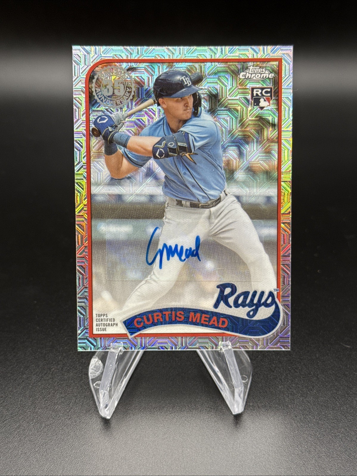 2024 Topps - 1989 Topps Chrome Silver Pack Autographs Curtis Mead #T89C-53 /299