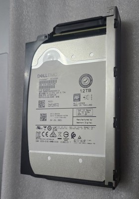 Dell EMC 12TB 12Gbps 09HXK6 HUH721212AL5200 SAS LFF with ME484 caddy - UNUSED