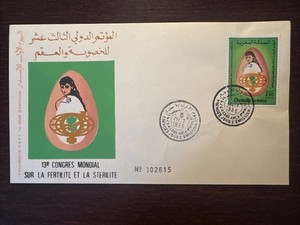 MOROCCO FDC COVER 1989 YEAR WOMEN HEALTH STERILITY AND FERTILITY GYNECOLOGY