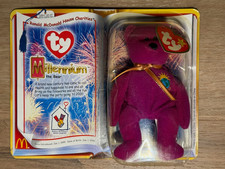 McDonalds TY Millennium the Bear Beanie Baby RARE Retired Jan 1, 1999 DOB