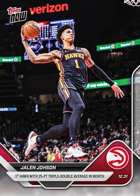 Jalen Johson - 2025-26 NBA Topps NOW - Card 109 - PRESALE