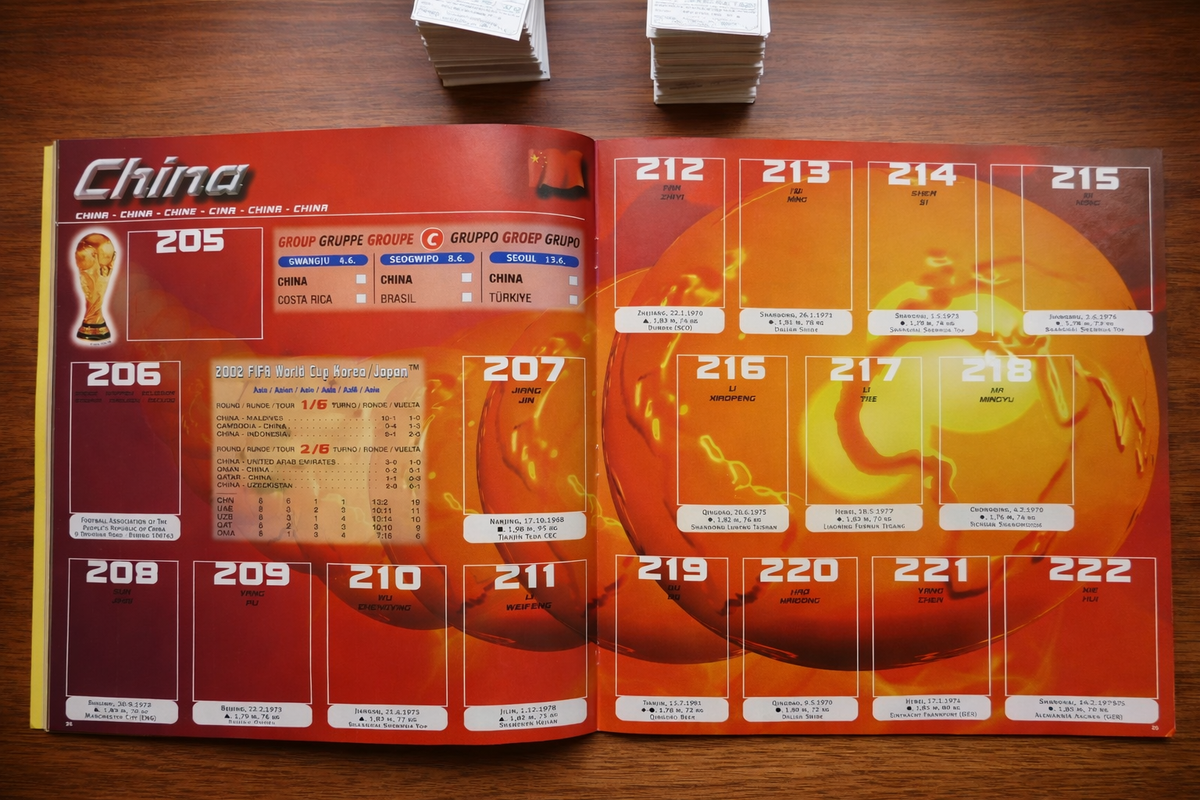 Panini World Cup Korea And Japan 2002 Full Set Of Stickers + Empty