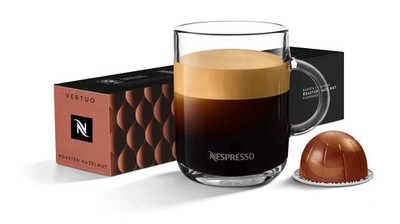 Nespresso Vertuo Pods Roasted Hazelnut 7.77oz Mug 4 sleeves 40 Capsules 2/2027