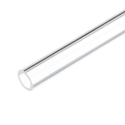 18'' Clear Plastic Rigid Pipe 8mm x 10mm(5/16'' x 3/8'') Acrylic Tube Round Tubing