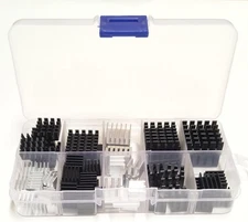 Heatsink Assortment Kit Small Cooler Aluminum Heat Sink Set 100Pcs