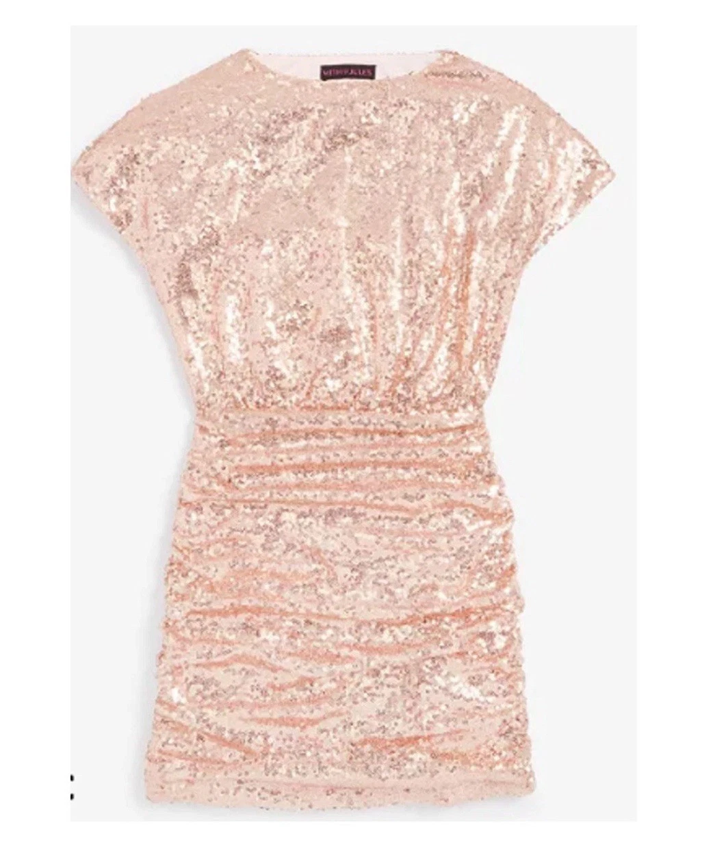 With Jules Big Girls Short-Sleeve Bloussant Sequin Dress SIZE XL MSRP $110