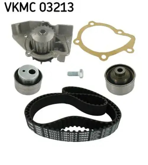 Water Pump & Timing Belt Kit Fits Citroën Synergie Fiat Peugeot SKF VKMC 03213 - Image 4