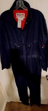 Men Blue Coverall Work Pant Garage Worker Tire Shop Work Mechanic Size MS