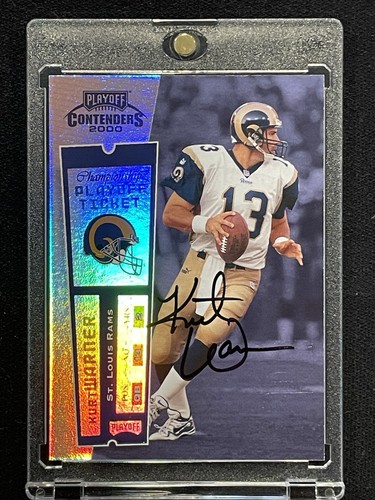 Kurt Warner [Autograph] #197 2000 Playoff Contenders card