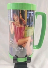 Vintage 1991 SNAP-ON Thermo-Serv Mug * Christy  Sept - Oct  91 * Green