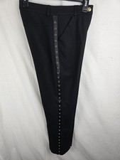 St. John Sport By Marie Gray Black Women's Pants with Gold Accents Sz 2