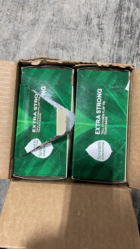 6 Packs of 30 count Seventh Generation Extra Strong Tall Kitchen Trash Bags 13 - Image 2 of 4
