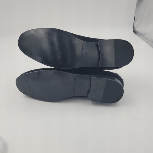 NEW VITTORIO RUSSO Pierre Slip-On Black Velvet Loafer Shoe Men's Size 7.5 - Picture 10 of 11