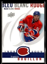 2009-10 Upper Deck Montreal Canadiens Centennial Le Bleu Blanc Rouge Jerseys