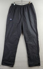 Cherokee Unisex Gray Elastic Waist Medical Dental Vet Scrub Bottoms Womens Large