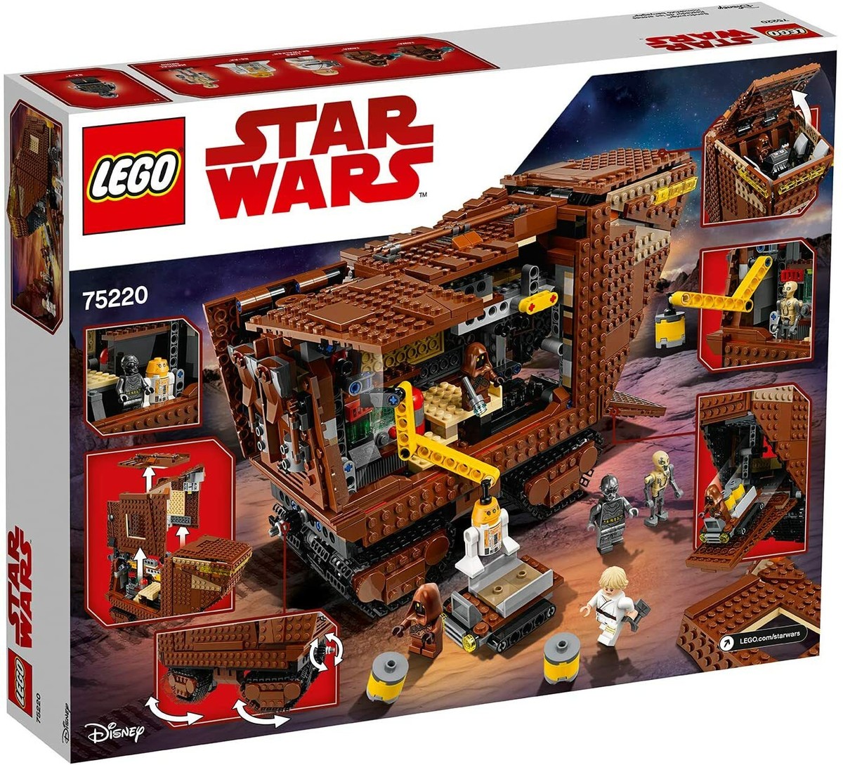 Lego Star Wars 75220 SANDCRAWLER Luke Skywalker Jawas RA-7 R5-A2