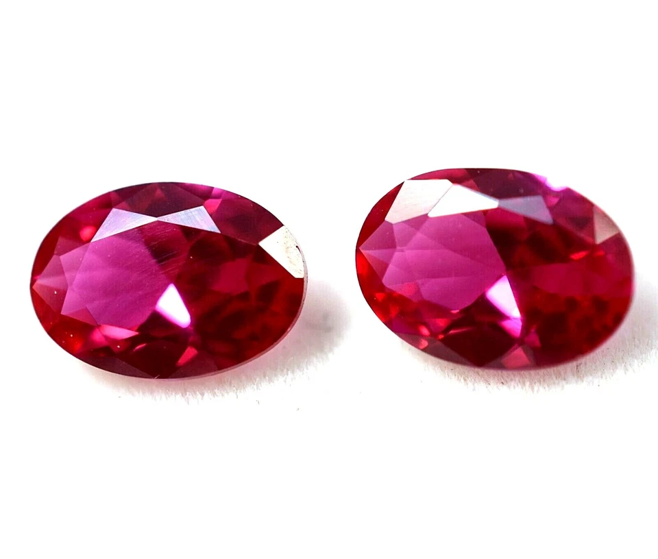 1.60 Ct Natural Red Ruby Pair For Jewelry GGL Certified (6 x 4 mm) Treated Gems - Image 4 of 4
