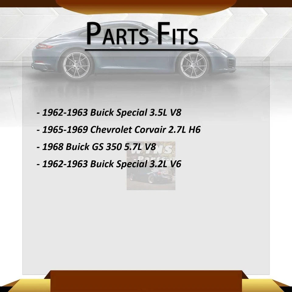 Zapata de freno de tambor delantero Chevrolet Corvair Wagner 1965~1969 Foto 2 de 3