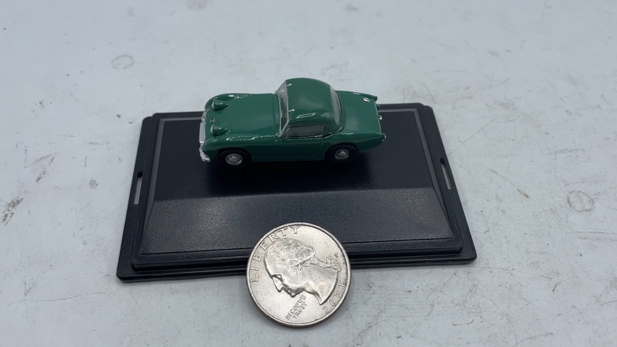 ミニカー AUTOTECH LITTLE HEAD Austin Healey Bugeye Sprite Leaf Green Diecast car 1:76 OO Scale