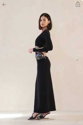 cult gaia jana knit dress MIDI XS SOLD OUT BLACK BRAND NEW WITH TAGS RRP $765 Category:KNITS