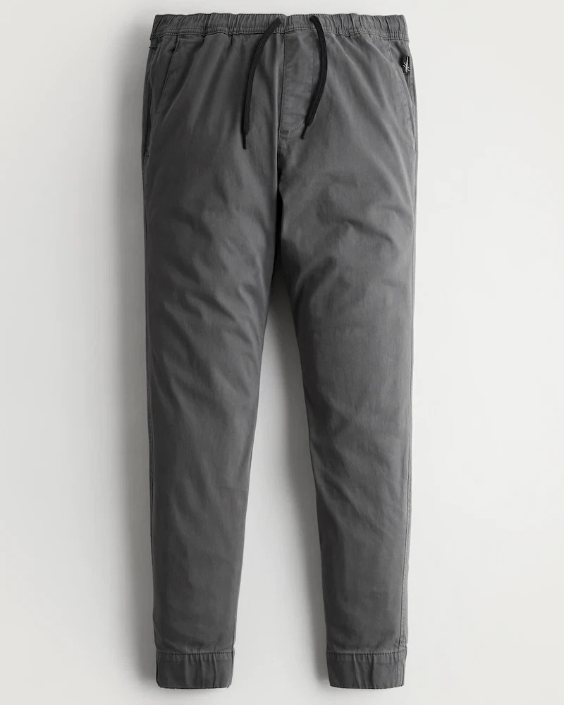 Twill joggers womens hollister sale