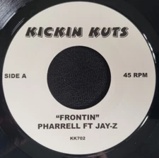 PHARRELL " FRONTIN' " / JAY-Z " LA LA LA " NEW UK 7 HIP HOP R&B BANGER