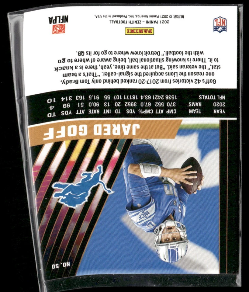 2021 Zenith Jared Goff - Image 2 of 2