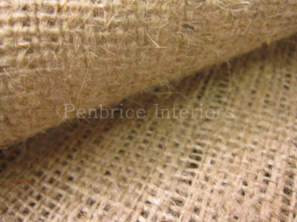 10 mt of Natural hessian jute sack fabric 40"w upholstery or garden use material - Image 2 of 3