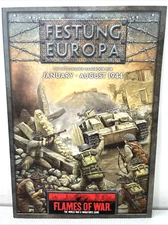 Flames of War Festung Europa WWII Miniatures Game Book VGUC FW103