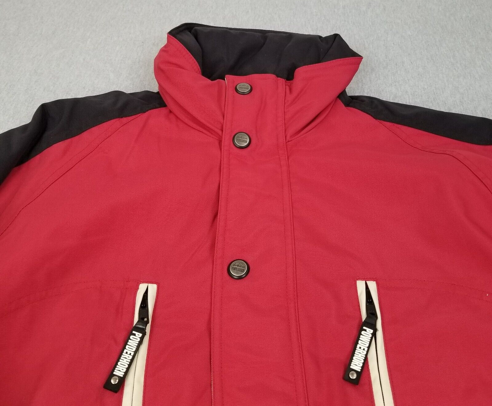 VINTAGE Powderhorn Jacket Men's Medium Ski Snow Red Made In USA Mountaineering image 4