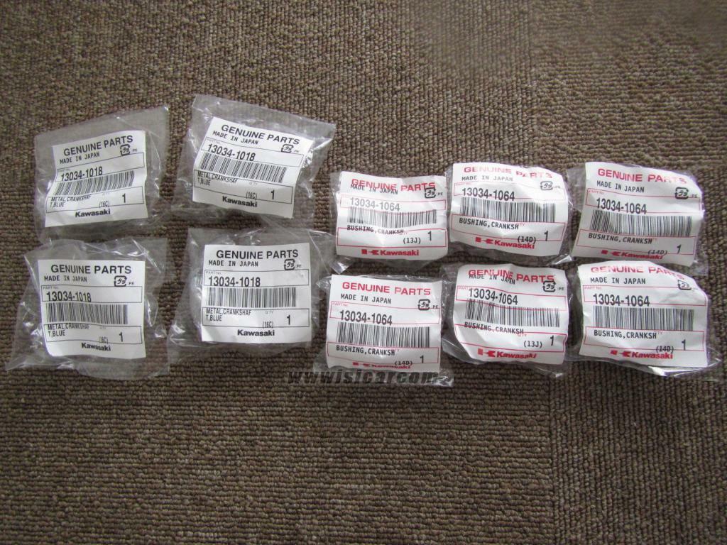 KAWASAKI GPZ400R ZX400D CRANKSHAFT BUSHING METAL SET BLUE KAWASAKI GPZ400R ZX400D CRANKSHAFT BUSHING METAL SET BLUE