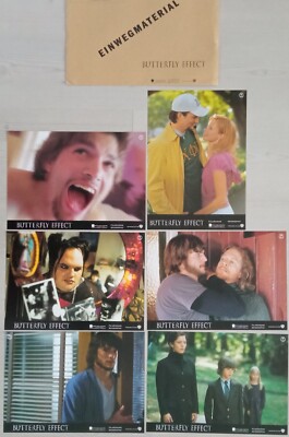 E305  6x Aushangfotos BUTTERFLY EFFECT Ashton Kutcher/ Amy Smart