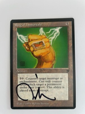 MTG ARTIST PROOF LEGENDS RING OF IMMORTALS SIGNED BY MELISSA BENSON VERY  RARE