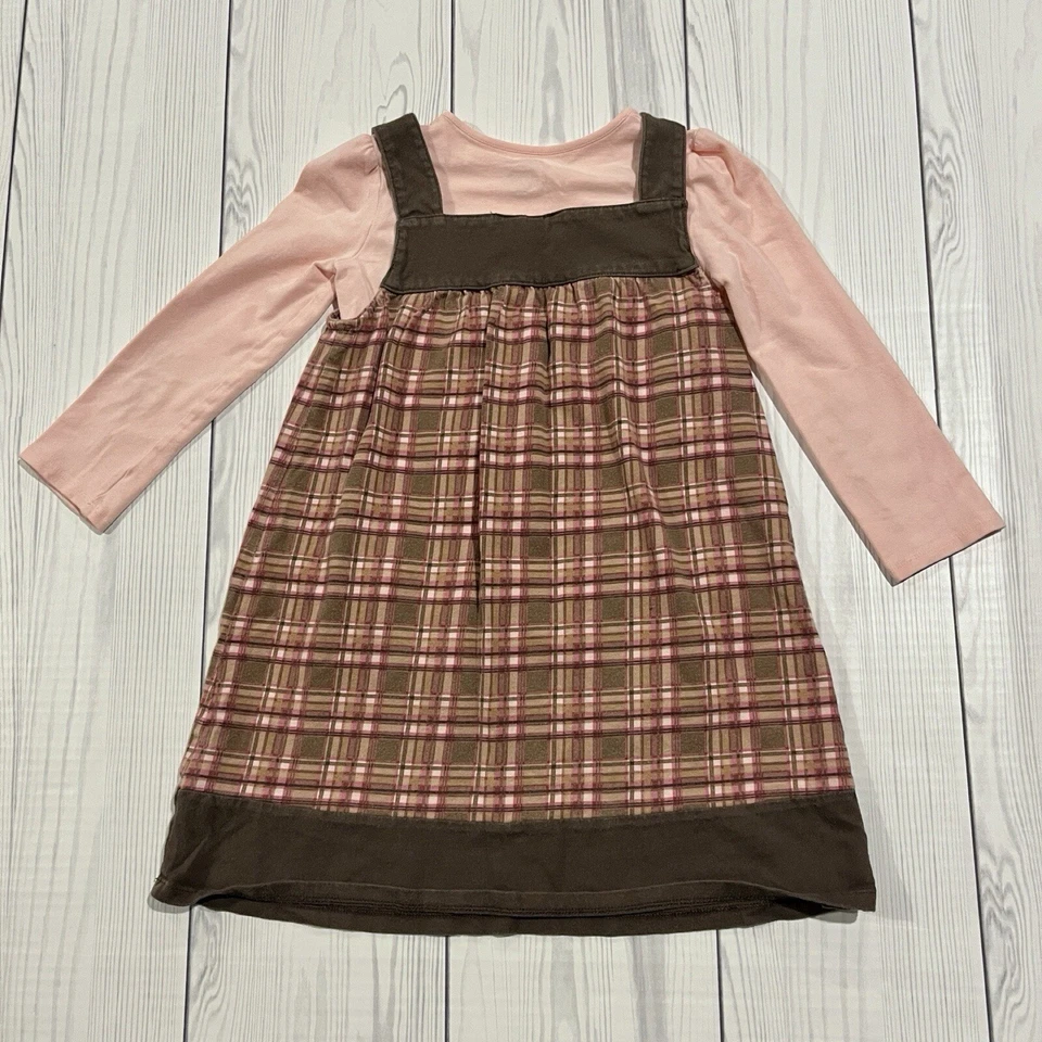 Lote de 2 zapatos de ballet a cuadros y denim rosa a cuadros talla 6 para niñas diseño Foto 3 de 4