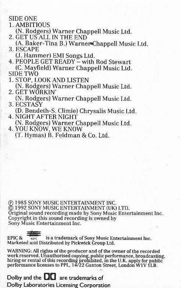 JEFF BECK FLASH CASSETTE ALBUM reissue  EPIC COLLECTORS CHOICE Blues Rock Pop  - Image 3 of 4