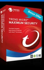 Trend Micro Maximum Security 2025 3 Device 1 Year