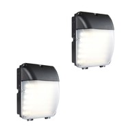 Pair Saxby 67177 Lucca Matt Black 30w Photocell Ip44 Outdoor Wall Light Pair Saxby 67177 Lucca Matt Black 30w Photocell Ip44 Outdoor Wall Light