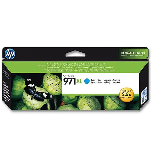 Cartouche HP 971XL Cyan grande capacite CN626AE pour imprimante OfficeJet Pro