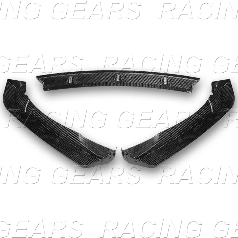 FIBRA DE CARBONO PARACHOQUES DELANTERO ALERÓN DIVISOR AJUSTE 02-05 BMW 325i 330i E46 4 puertas Foto 4 de 4