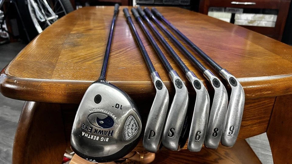 Callaway Iron Set 6 Pcs  Hawk Eye VFT System 60 6, 8, 9, P, S and Big Bertha 10 - Image 2 of 4