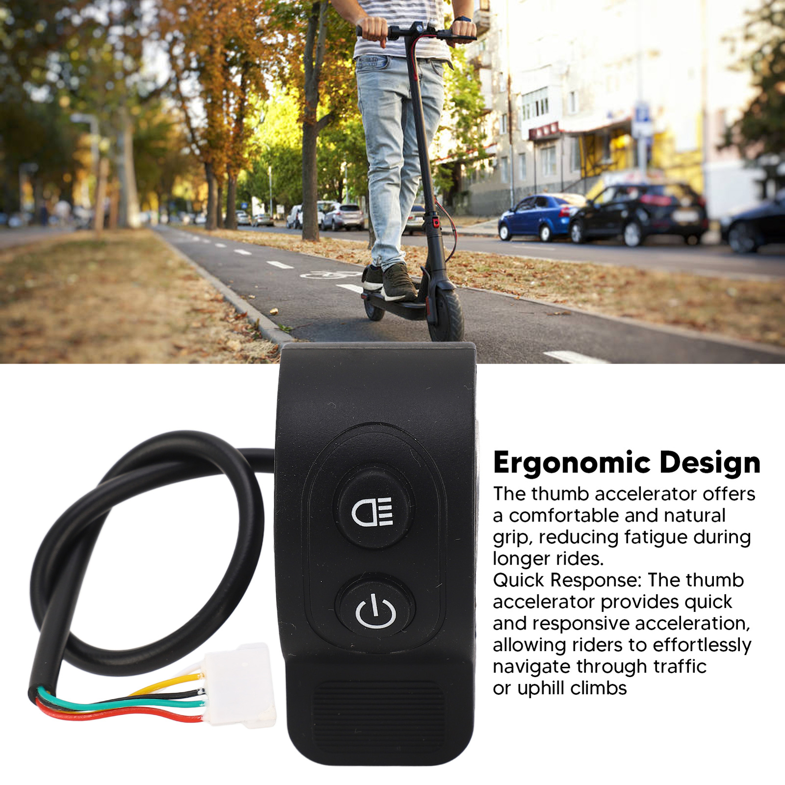 New Electric Scooter Throttle Accelerator Accessories Sensitive Electric Sc FD