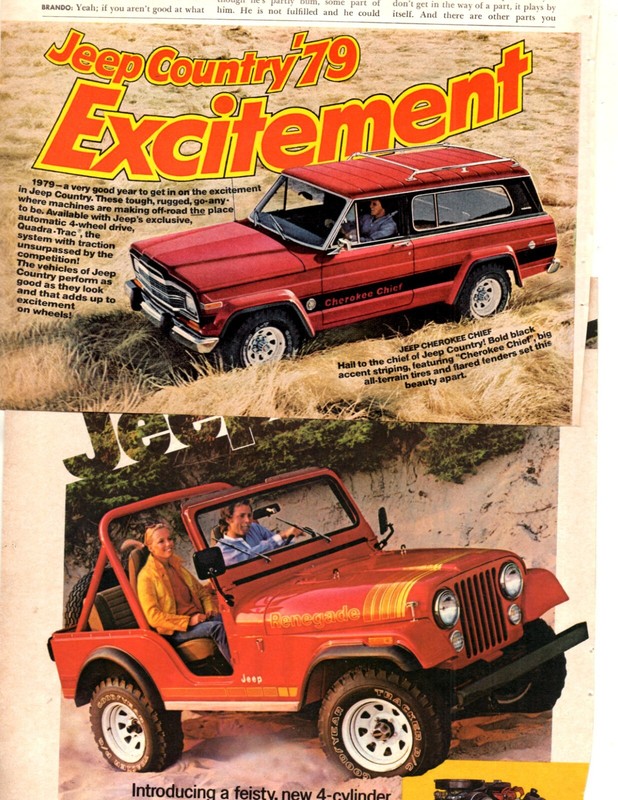 1/2 pound- AMC-Jeep 60+ separate, original pages clippings lot  (past 50 years!)