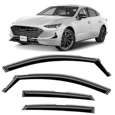 in-Channel Incredibly Durable Rain Guards Compatible with For Sonata 20-26