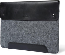 Custodia in Vera Pelle E Pile per Macbook Pro E Macbook Air, 14-13 Pollici (M2,