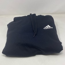 adidas Essentials 3-Stripes Fleece Hoodie Black/White Men s M
