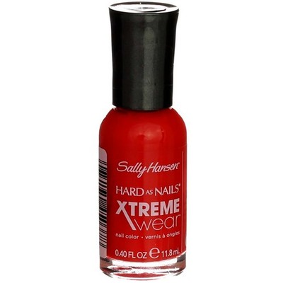 5 Pack Sally Hansen Hard As Nails Xtreme Wear Nail Polish Liquid, Red-ical Ro...