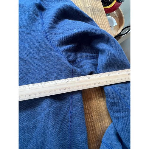 Tommy Bahama Mens Blue Textured Half Zip Pullover Mock Neck Sweater Large - Picture 4 of 6