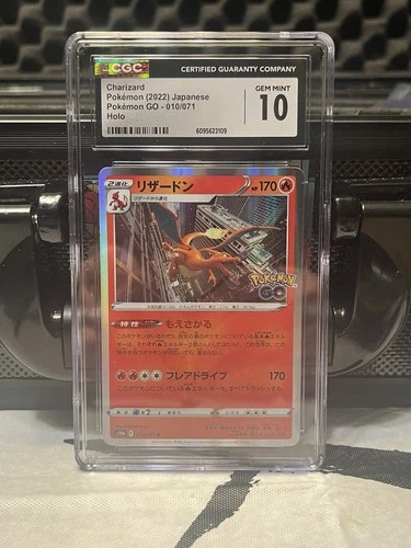 Charizard 2022 Pokemon Japanese Pokemon Go Holo 010/071 CGC 10