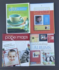 Lot of 4 Scrapbooking Craft Books Crafting Keepsakes Scrapbook Ideas Designs