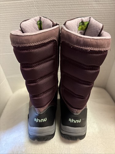 AHNU Hiking Boots Women 8 Tall Thinsulated Zip Lace Up Vibram Soles - Picture 2 of 10